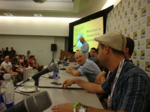 Steve and Aaron enjoy a spirited discussion while I take a picture...