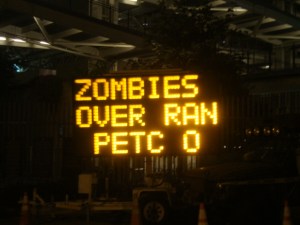 Zombies were in Petco Park too, apparently...